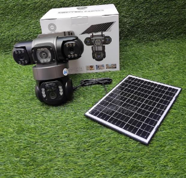 Two Way Audio V380 Pro Triple Lens 4g Solar PTZ Solar Camera