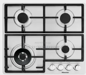 Hisense Stainless Steel Gas Hob 4 Burners