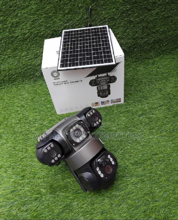 Triple Lens Triple Screen 4g Solar CCTV Camera Outdoor V380