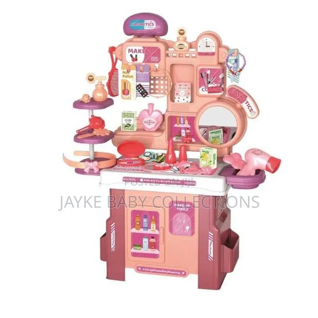Kids Pretend Dressing Table Set With Mirror Accessories - thumbnail 4