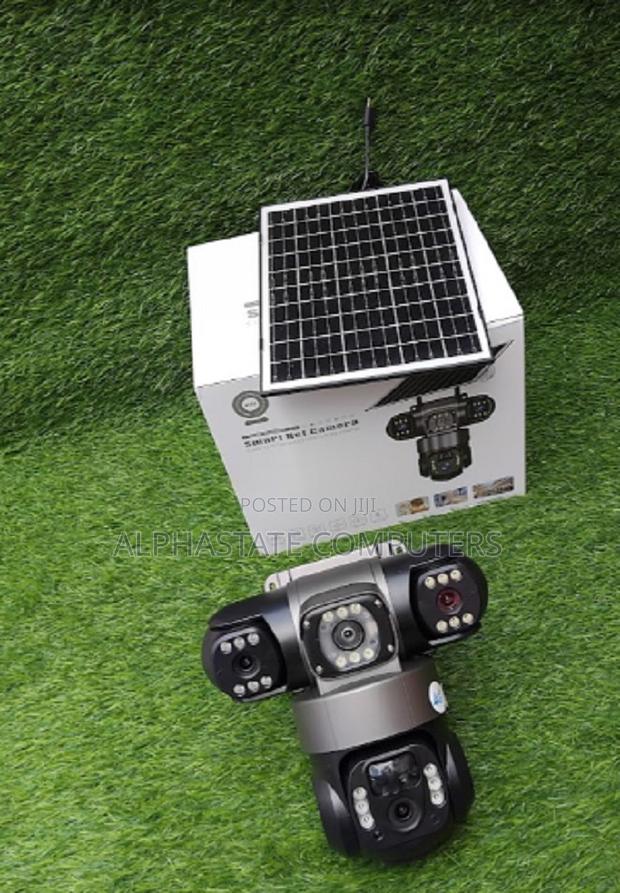 Triple Lenses 4g(Sim Card) Solar Camera, Remote Surveillance - main view