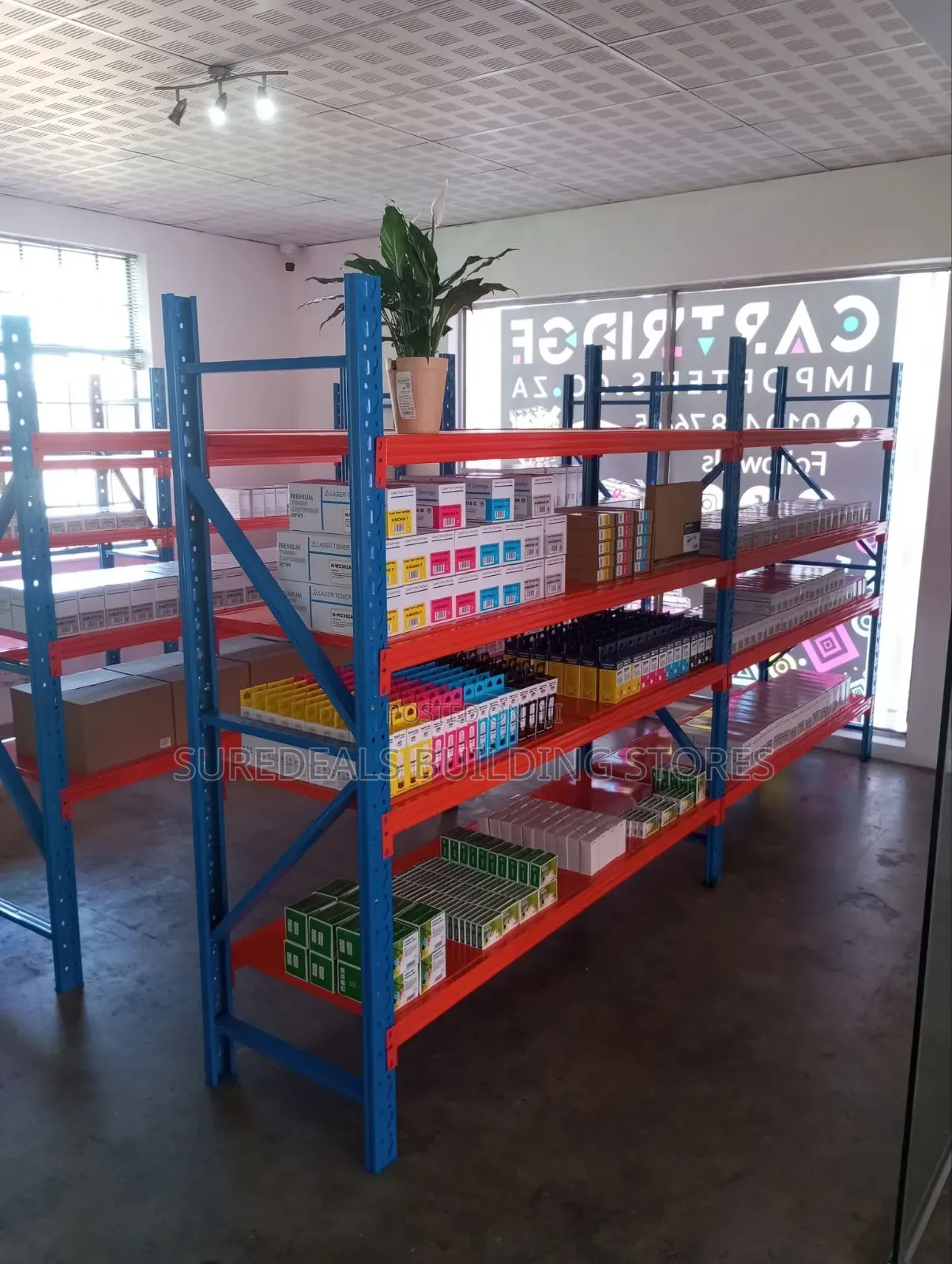 Warehouse Storage Rack 4 Shelves