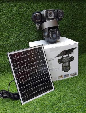 V380 Triple Lens Three Screen Camera Solar Powered Pir Human Detection - thumbnail 2