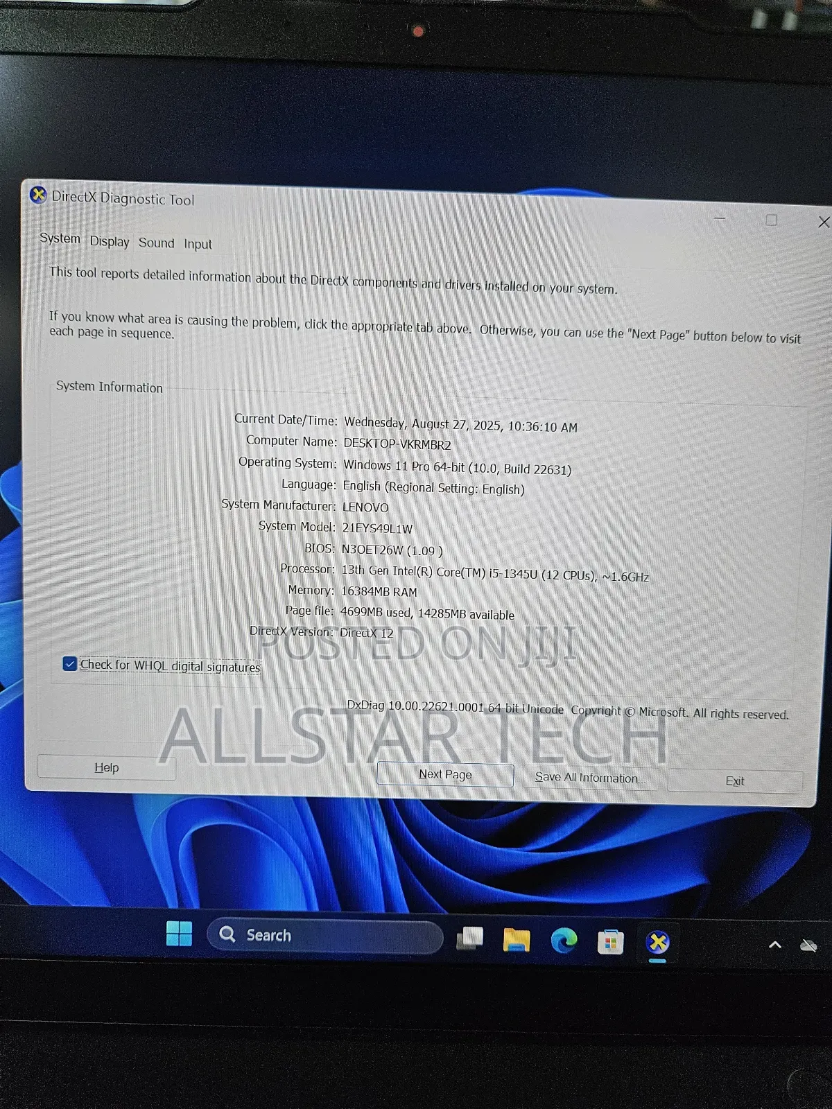 Laptop Lenovo 16GB Intel Core I5 SSD 512GB
