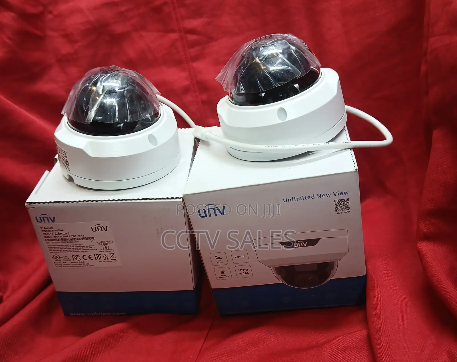 Ultra H.265 Uniview Black and White Ipc322lb-Sf28-a Dome CCTV Camera