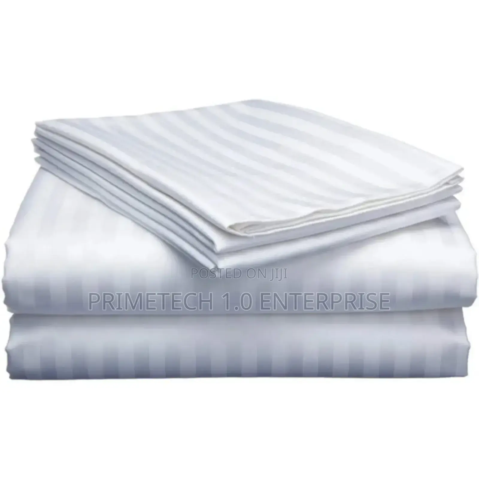 White Cotton 6pcs Bedsheet Set(2+4)