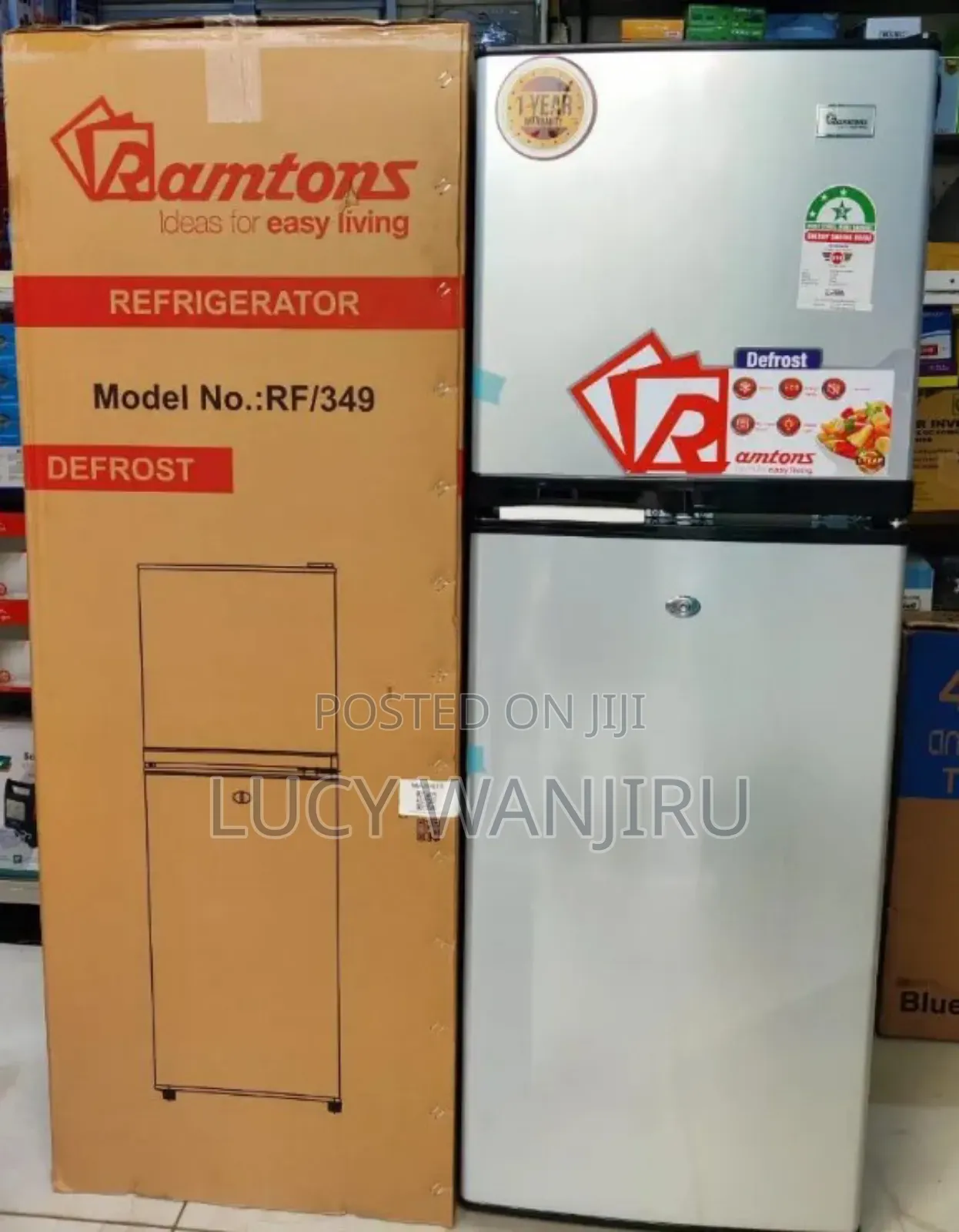 138l Double Door Ramtons Refrigerator