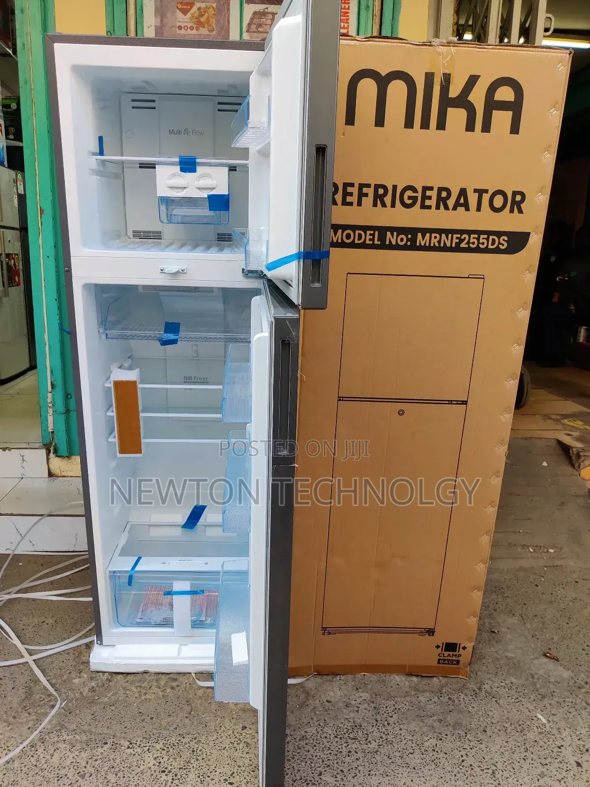 Mika 255litres Double Door Fridge No Frost