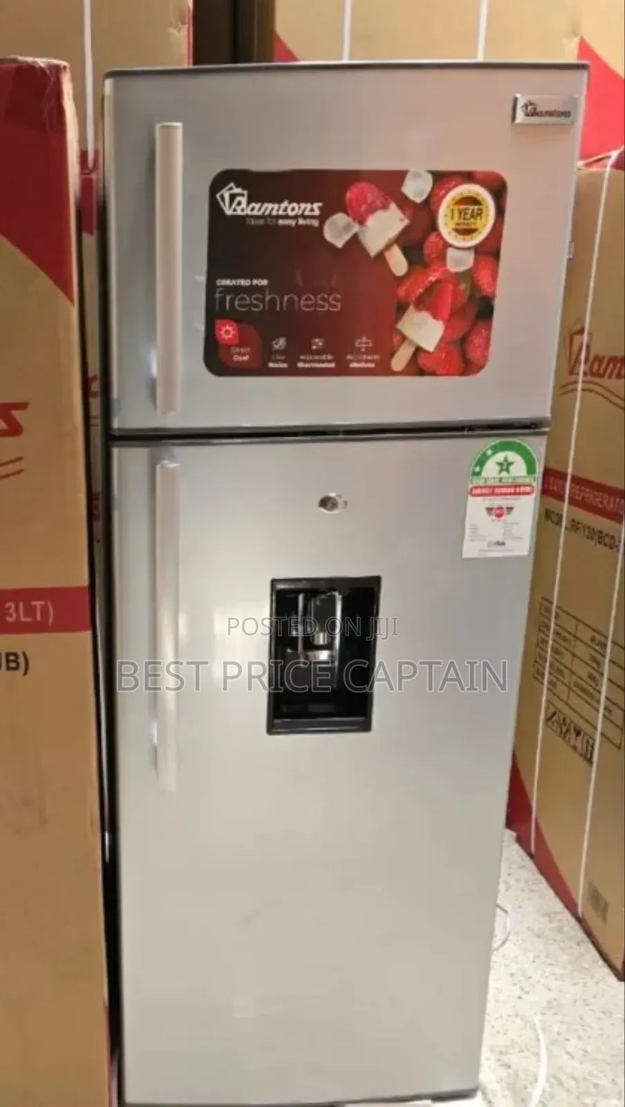 Ramtons 213l 2 Door Fridge+ Dispenser