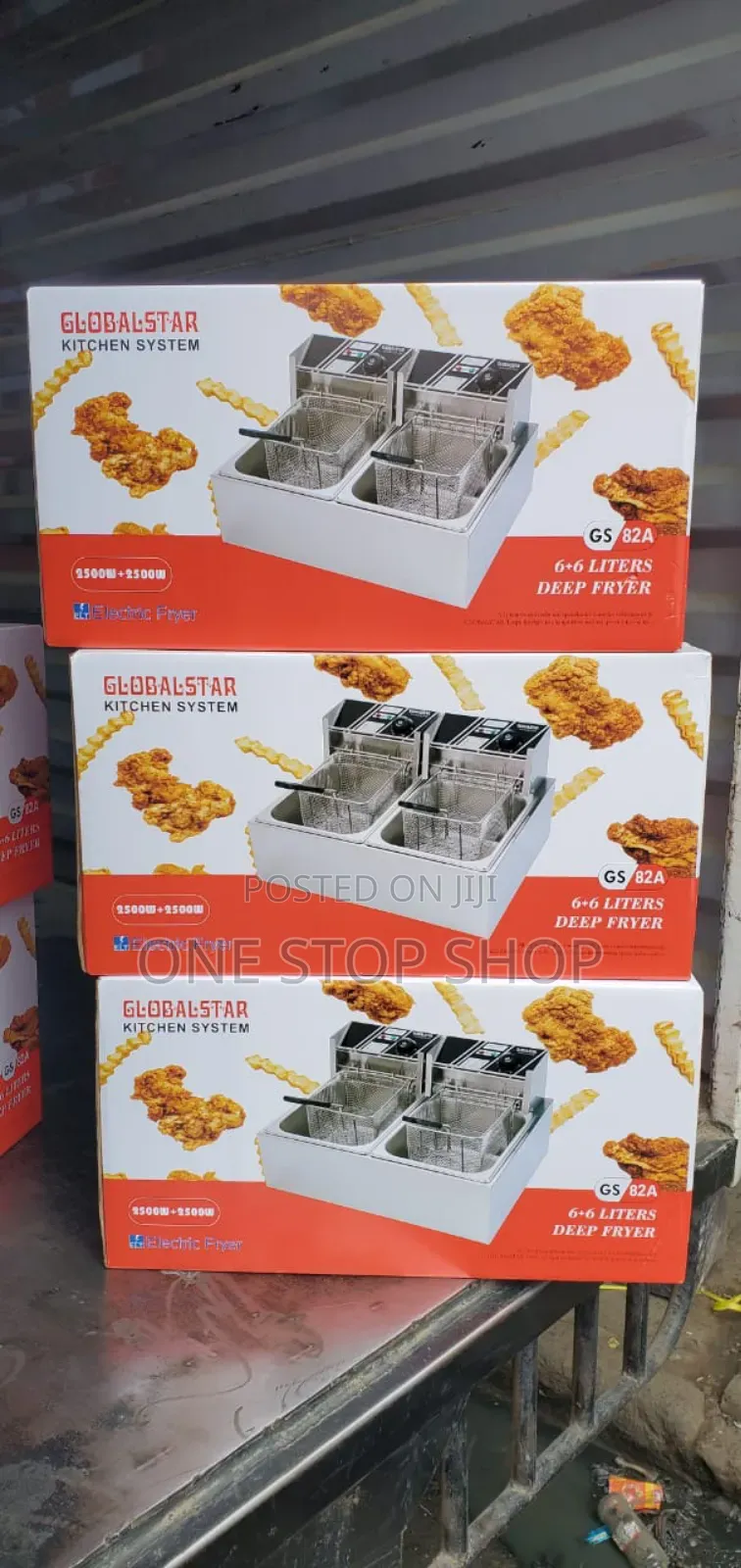 Double Basket Stainless Steel Electric Deep Fryer 6l+6l
