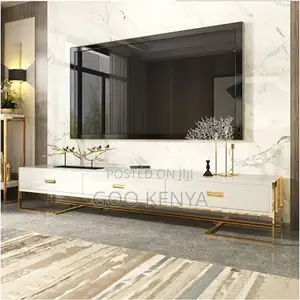 Tv Stand; Elegant Acrylic Wooden Tv Cabinet With Modern Style