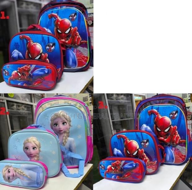 Back to School 3in1 Cartoon Themed School Bag - main view