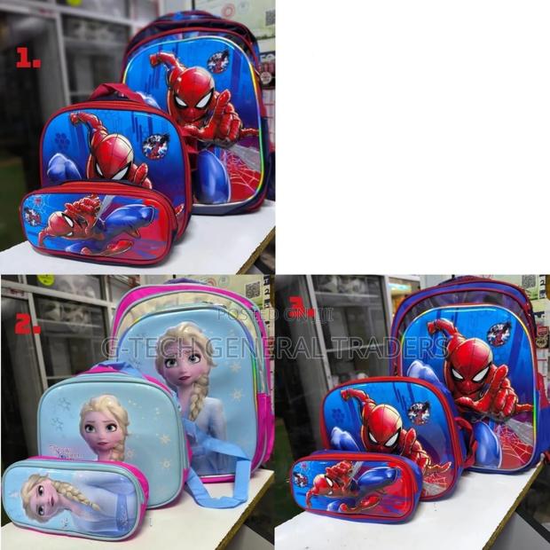 Back to School 3in1 Cartoon Themed School Bag - thumbnail 3