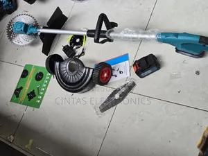 9" Blade Cordless Brushcutter With a Trimmer Line