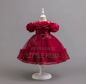 Maroon Baby Dress