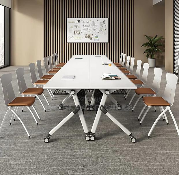 Office Table: White Executive Office Table - thumbnail 3