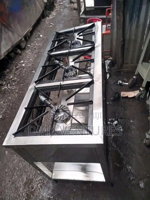 Trusted Kitchen Three Burners Gas Cooker Stainless - main view