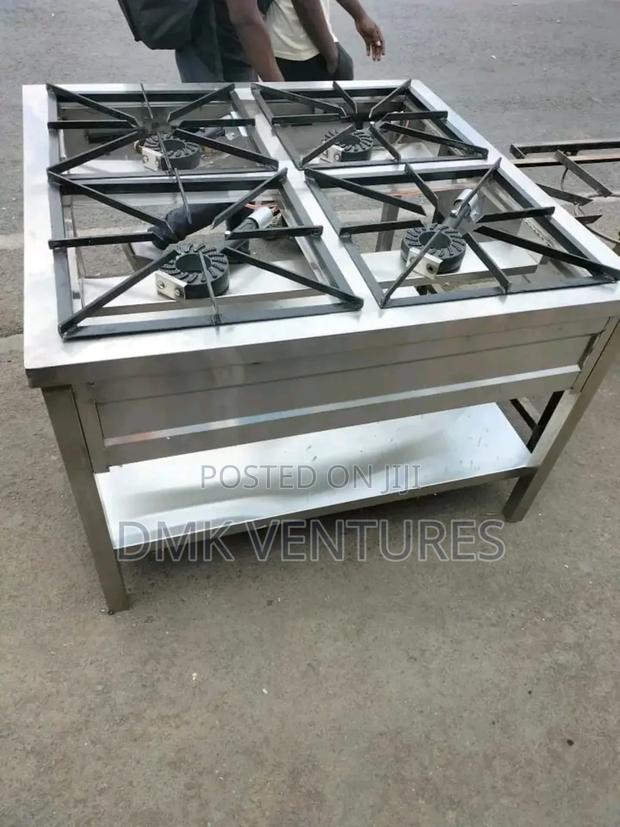 Certified Stainless Steel Four Burners Gas Cooker