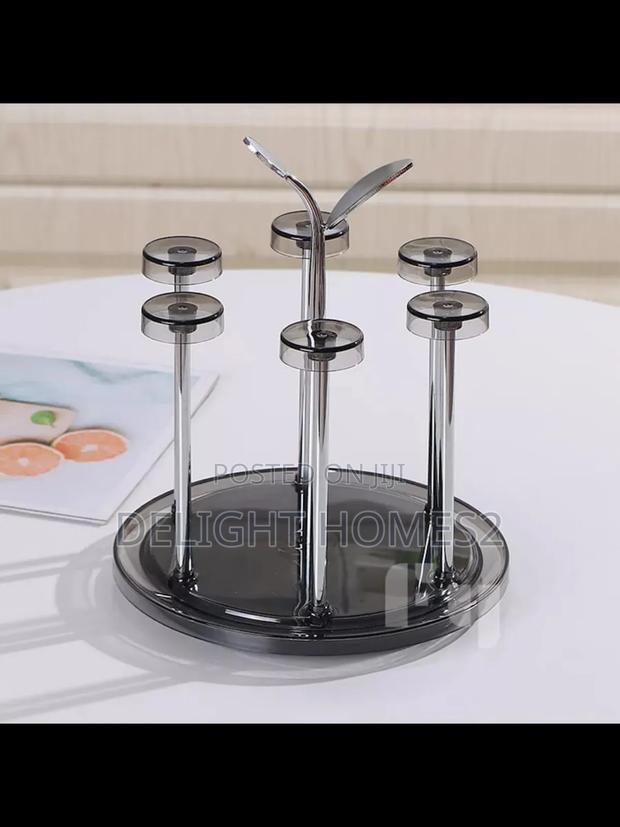 Rotating 6pc Glass Tumbler Holder_pa - thumbnail 2