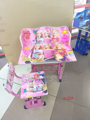 Kids Desk; Tilt-Top Ergonomic Kids Writing Desk With Chair