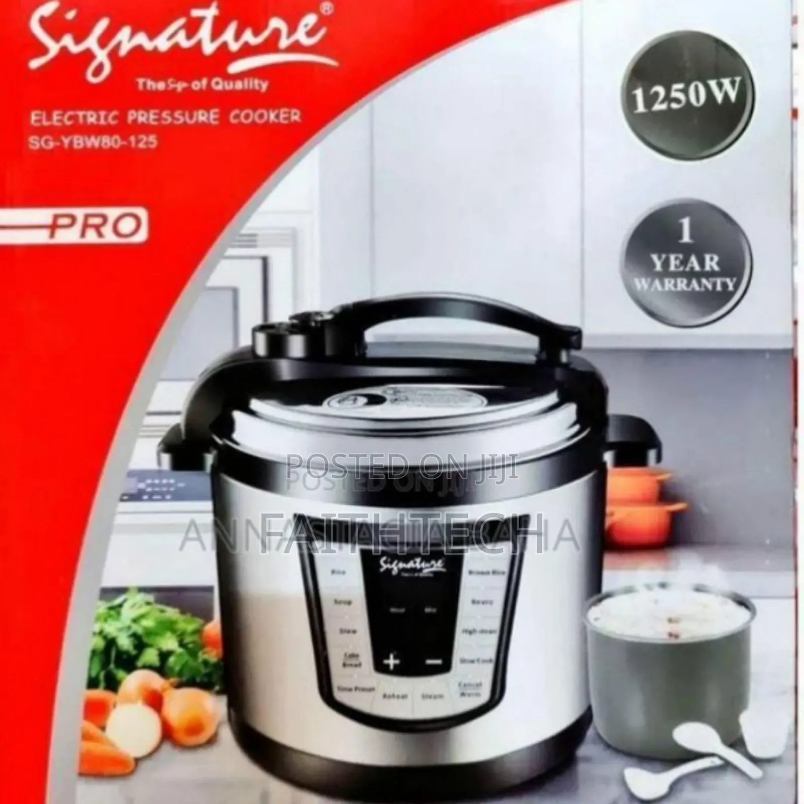 Signature Electric Pressure Cooker 12l