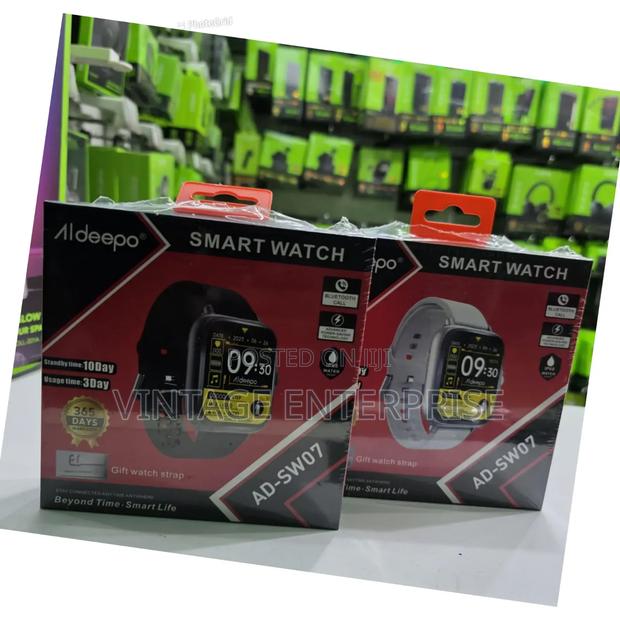 Aldeepo Ad-Sw07 Ip68 Water Proof Smart Watch With Wireless Bluetooth - thumbnail 2