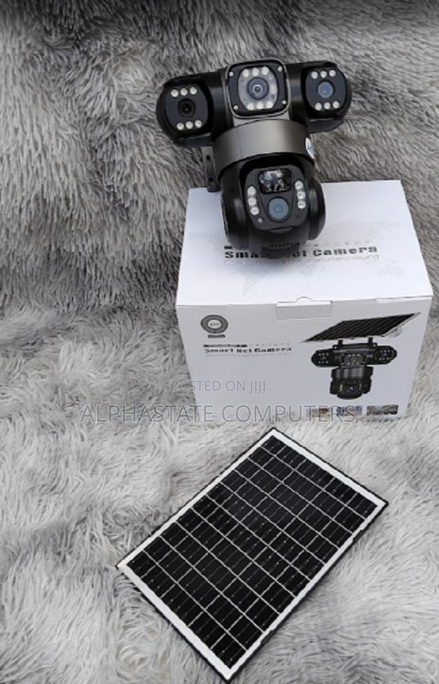 Triple Lens 4g Solar Camera Outdoor Surveillance CCTV Camera