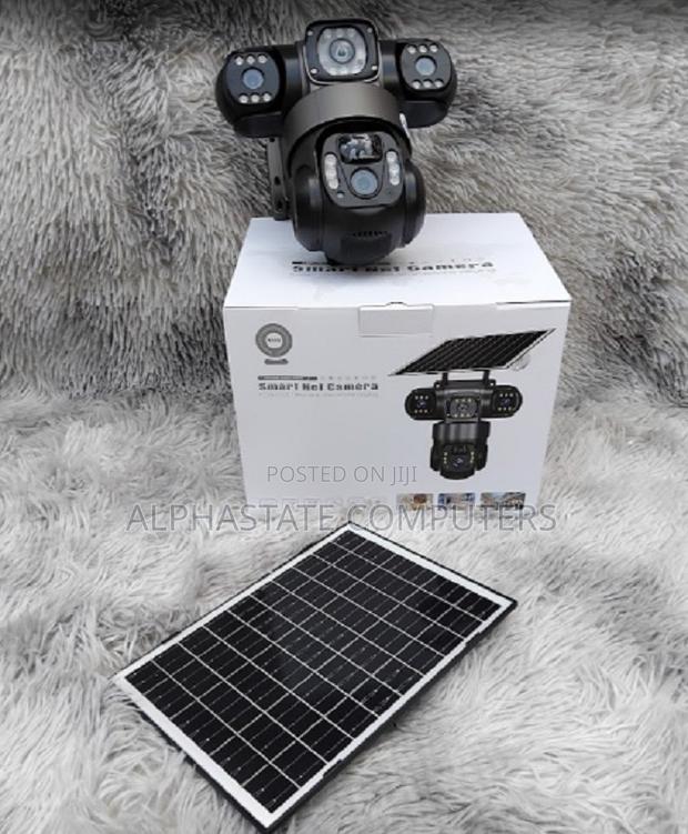 Solar 4g Dual Lens Triple Screen PTZ 360 Outdoor CCTV Camera
