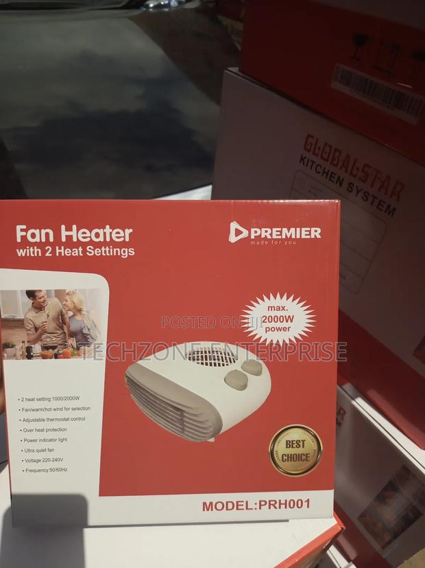 Premier Fan Room Heater-Prh001 With Power Indicator