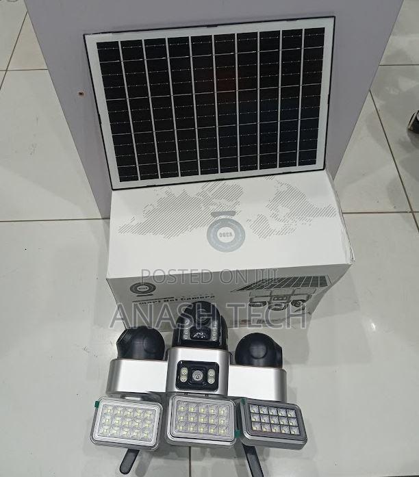 Tripple Lens V380 CCTV Camera Solar Surveillance Camera