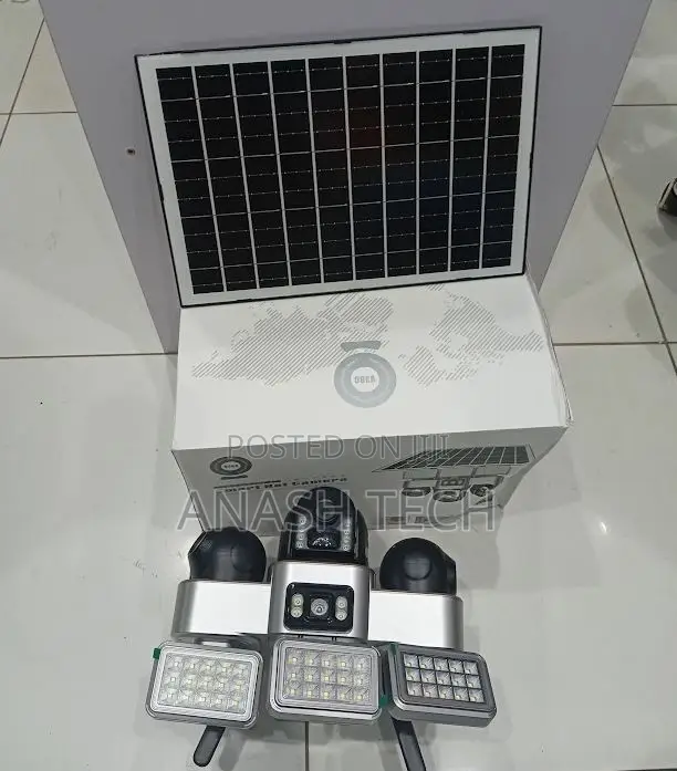 Tripple Lens V380 CCTV Camera Solar Surveillance Camera