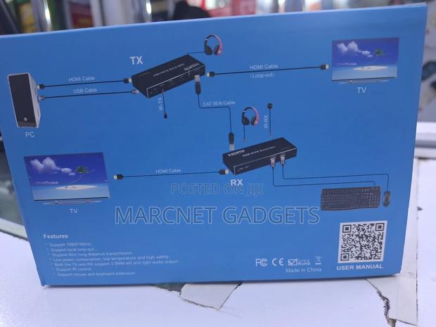 60m Hdmi, Usb, Audio and Ir Extender Over Cat 6 Rj45 - thumbnail 2