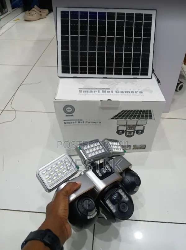 3 PTZ Quality Cameras Triple Lens V380 4g Solar Dome Cameras