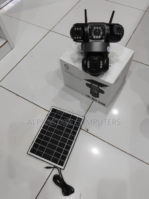 V380 Triple Lens+ Triple View Solar 4g Camera - main view