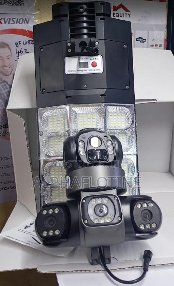 Ai Solar Camera +Lighitng 2in 1 V380 Flood Street Camera