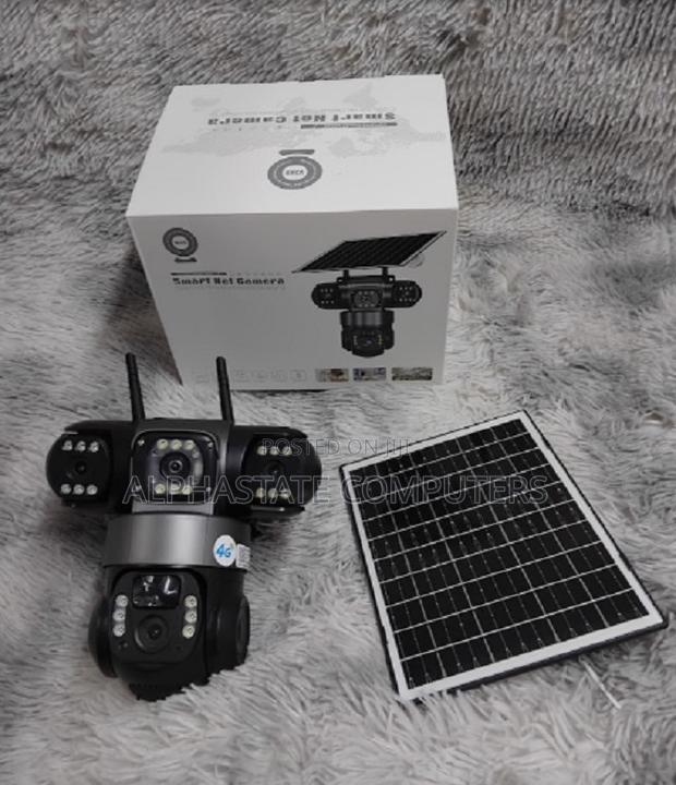CCTV Camera Triple Lens Outdoor Wireles 4g Solar CCTV Camera