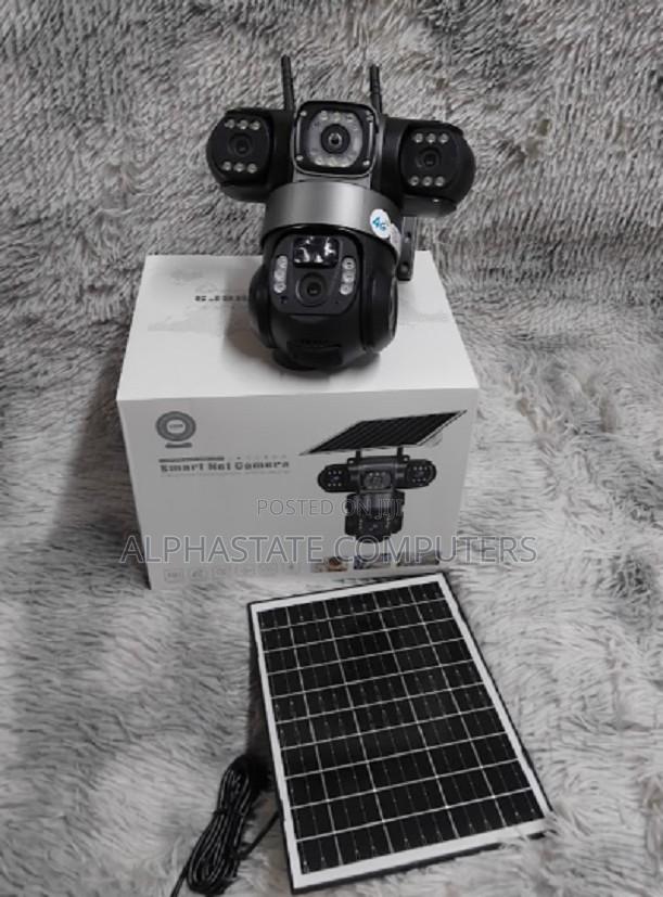 4g Triple Lens Camera Solar Outdoor With Auto Tracking - main view