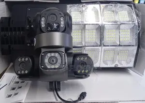 180w 3 Lenses 3 Screen V380 Triple Lens 4g Floodlight Camera