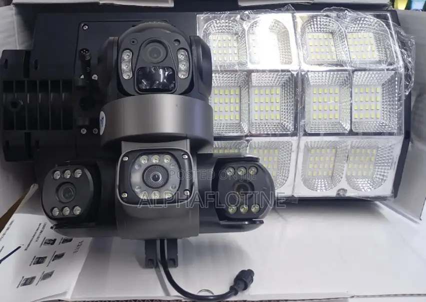 180w 3 Lenses 3 Screen V380 Triple Lens 4g Floodlight Camera