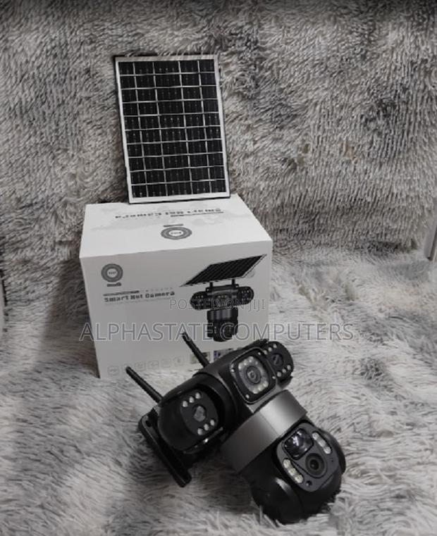 6mp Solar Powered Triple Lens Solar Powered 4g Camera - main view