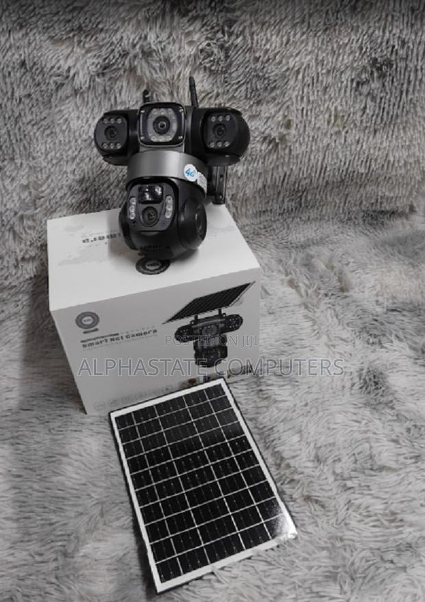 V380 Triple Lens 4g Sim Card Solar 4g Network Camera Solar - main view