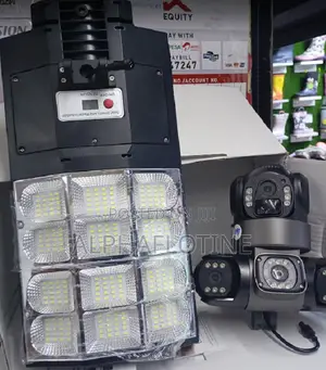 V380 Triple Lens 4g Floodlight Camera 180w