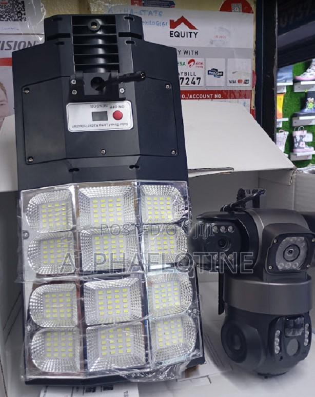 180w 3lenses/ Screenv3804g Floodlight Camera All-in-One Smart Security
