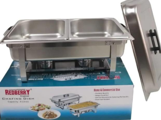 Professional 9l Red Berry Double Chafing Dish – Serve Hot, Serve Right