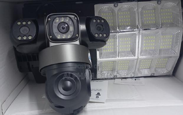 V-380 4g 3-Lens PTZ Solar Camera