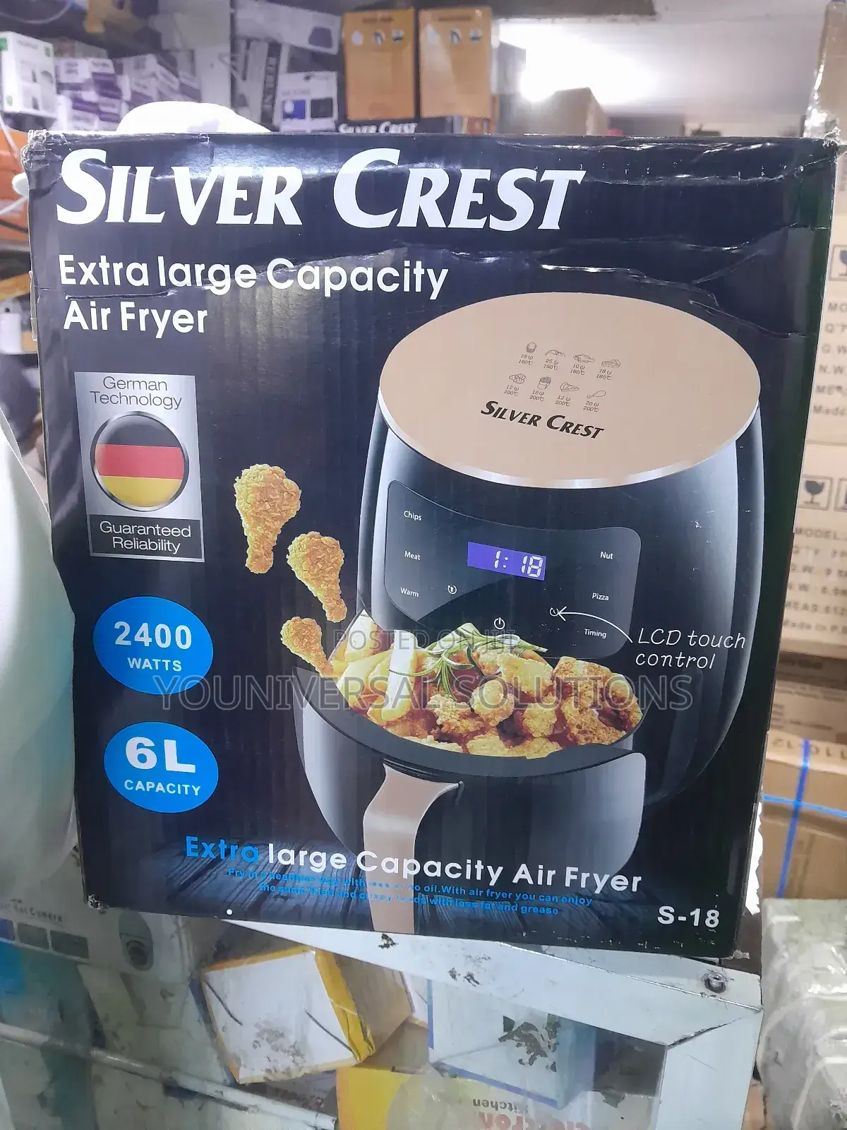 6 Litres Silver Crest Air Fryer