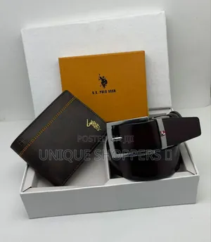 Mixed Brands Belt Wallet Set