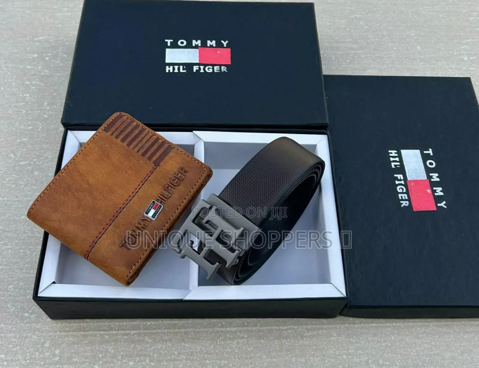 Mixed Brands Belt Wallet Set