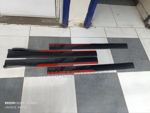 Carbon Red Side Skirts/ Durable Universal Car Side Skirts