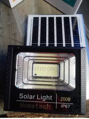 200 Watts Security Solar Flood Lights, Motion Sensor, Automatic
